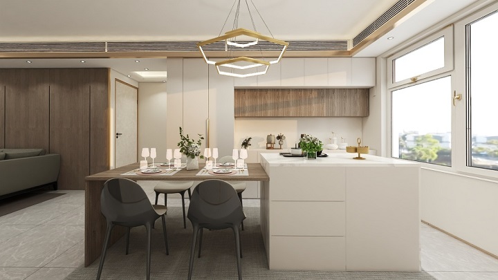 北歐簡(jiǎn)約廚房櫥柜圖片